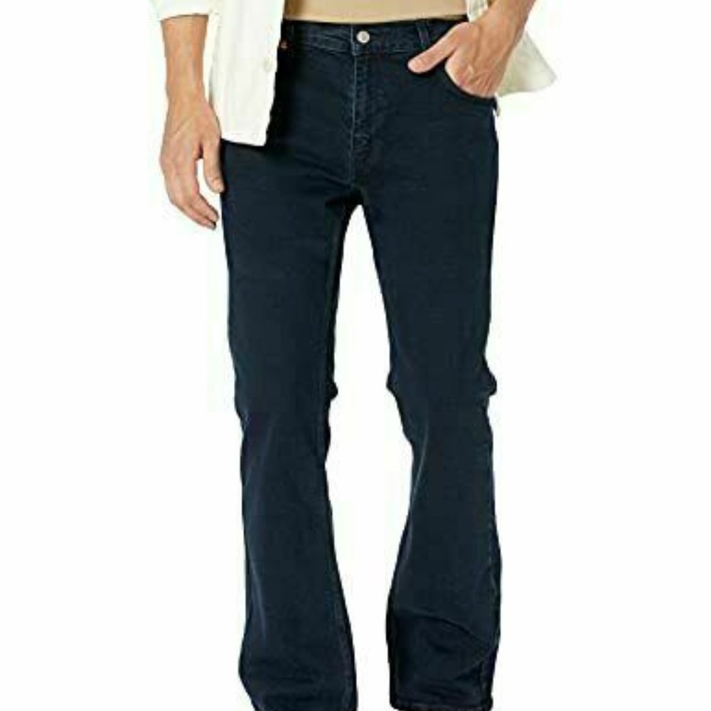 527™ Levi's® Men's Slim Bootcut Fit Jeans (Moss Black)